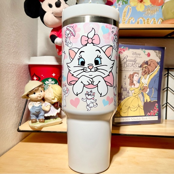 Disney Other - NEW Disney The Aristocats Marie 40 oz Tumbler/Water bottle/Mug with hand carry h